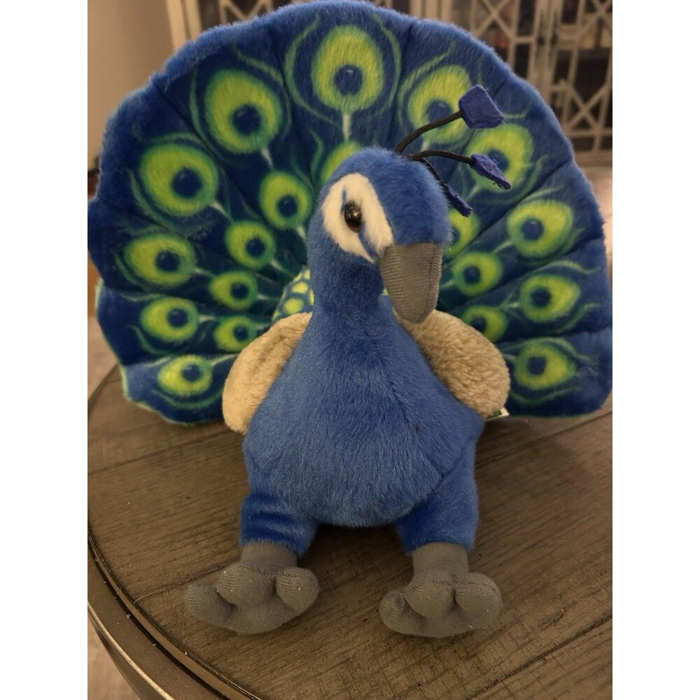 WILD REPUBLIC PEACOCK CUDDLEKINS PLUSH STUFFED ANIMAL TOY 8" WR13811